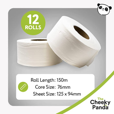 Bamboo 150m Mini Jumbo Roll - The Cheeky Panda