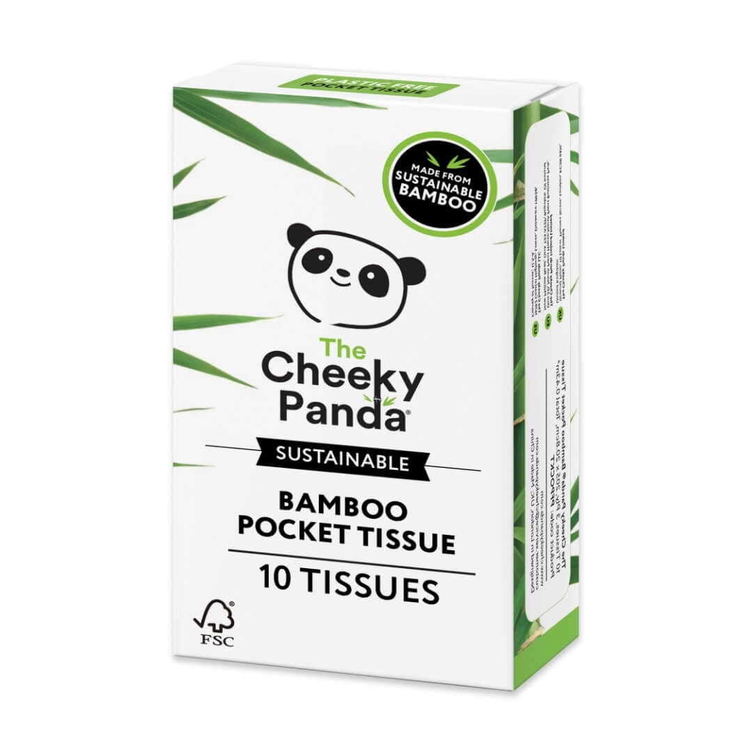 Bamboo Plastic Free Pocket Tissue 4 x 14 packs - The Cheeky Panda