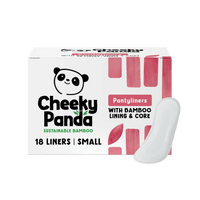 Panty Liners with Biodegradable Bamboo Lining & Core