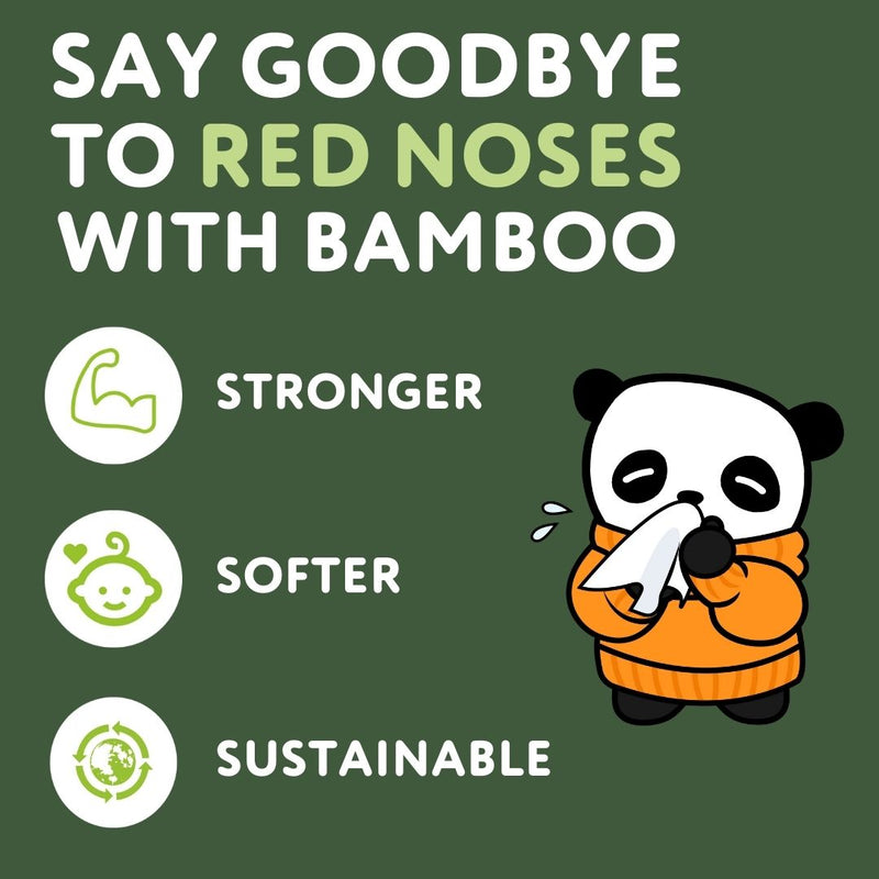 Flat Bamboo Balsam Tissues | 12 Boxes - The Cheeky Panda