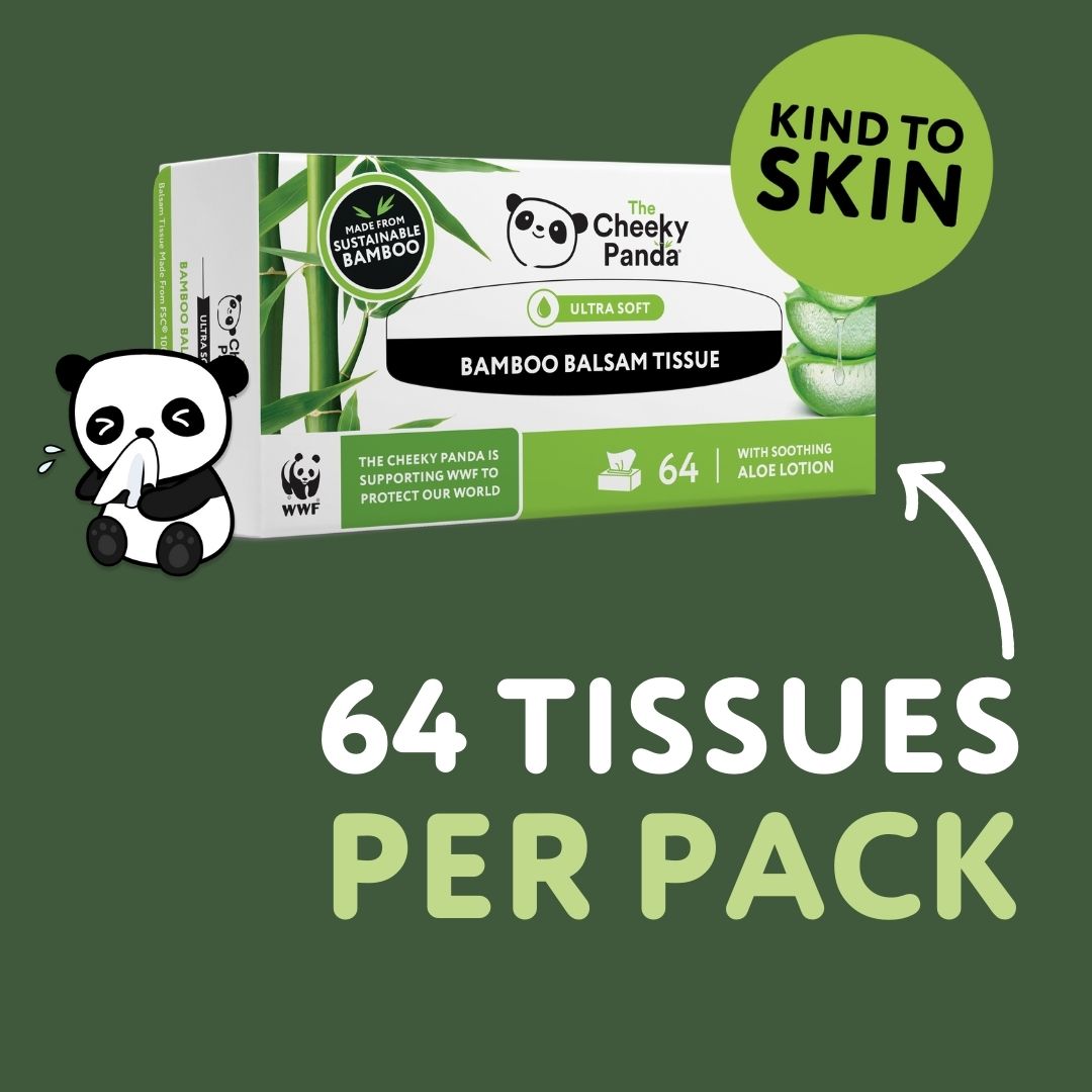 Flat Bamboo Balsam Tissues | 12 Boxes - The Cheeky Panda