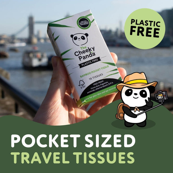 Bamboo Plastic Free Pocket Tissue 4 x 14 packs - The Cheeky Panda