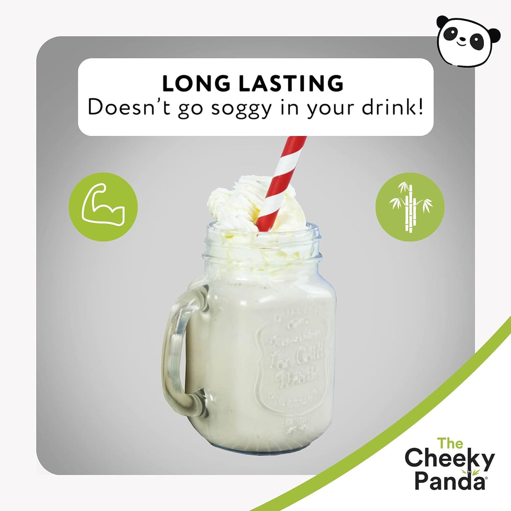 Bamboo Paper Shake Straws Bulk Box - The Cheeky Panda