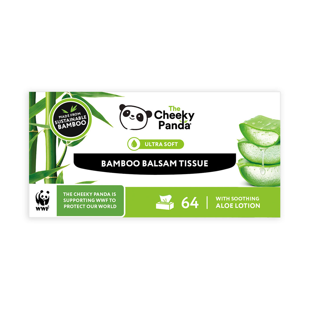 Flat Bamboo Balsam Tissues | 12 Boxes - The Cheeky Panda