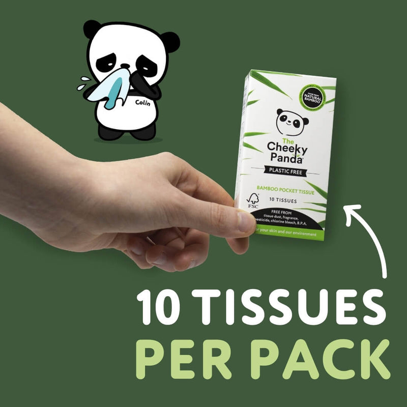 Bamboo Plastic Free Pocket Tissue 4 x 14 packs - The Cheeky Panda