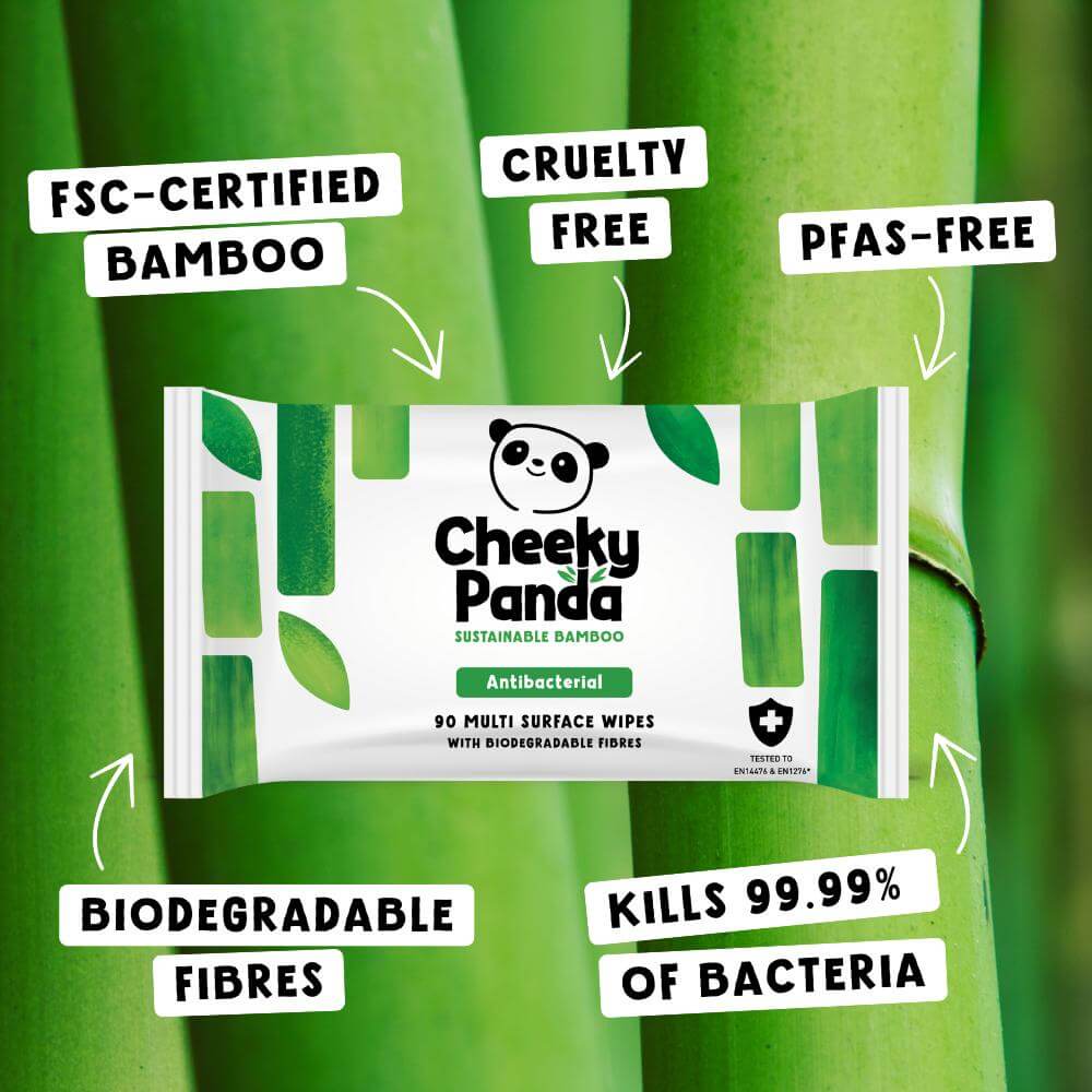 Bamboo Anti Bacterial Biodegradable Surface Wipes The Cheeky Panda