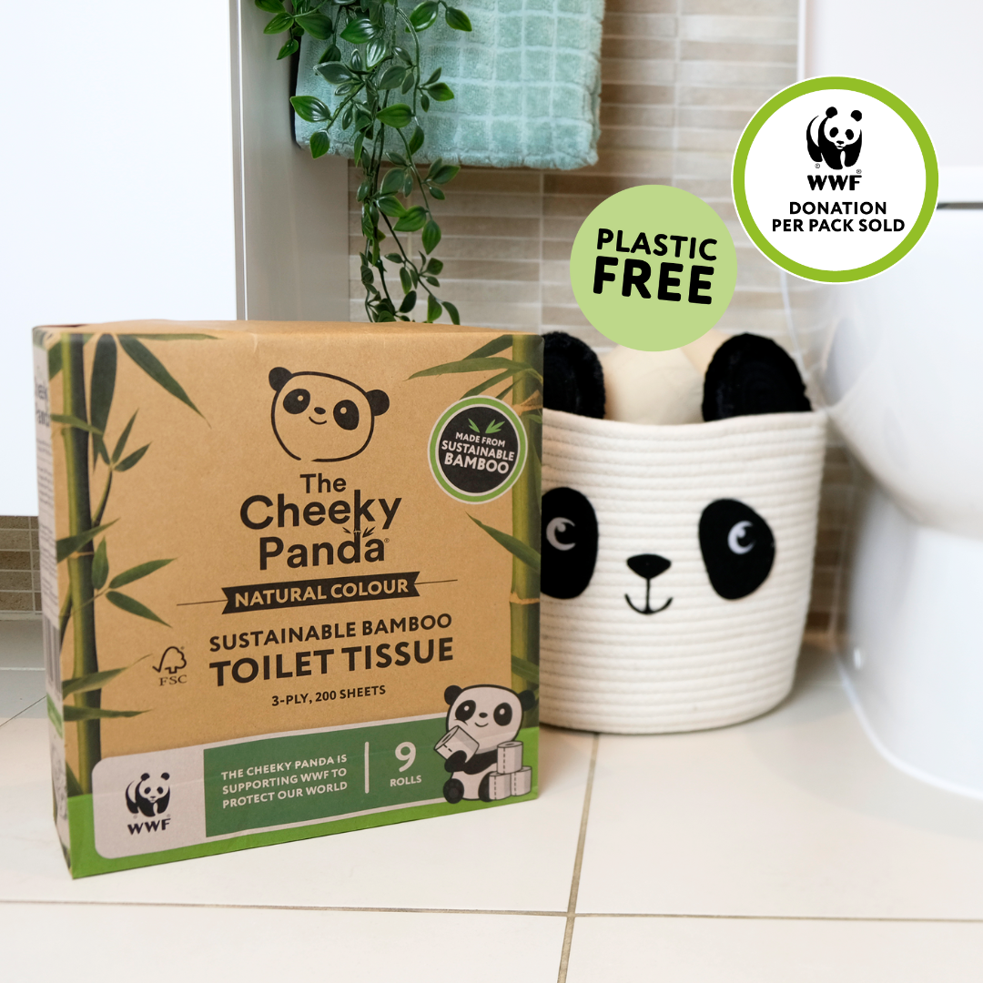 Natural Colour Bamboo Toilet Paper ("Unbleached") - The Cheeky Panda