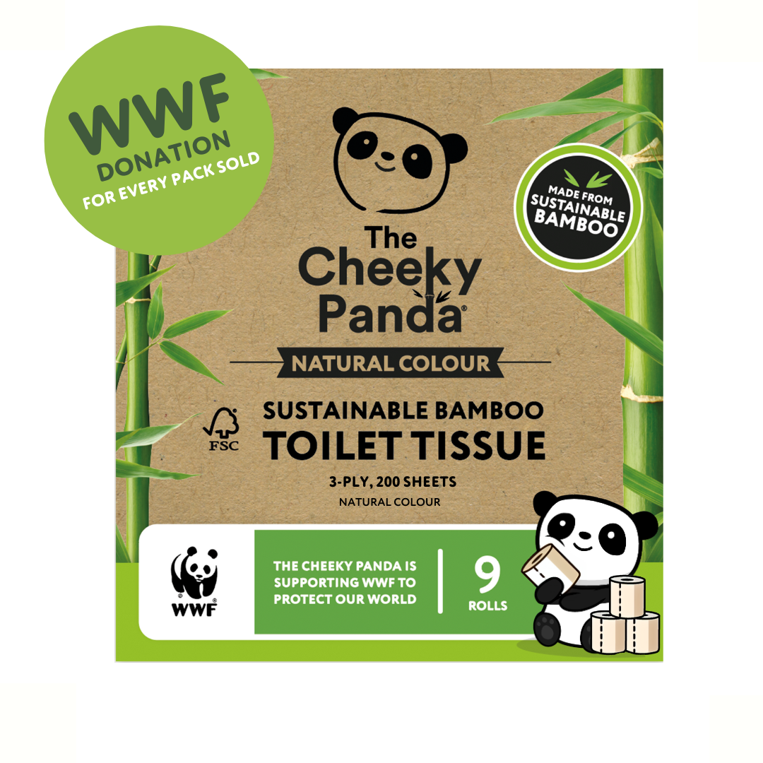 Unbleached Bamboo Toilet Paper (Natural Colour) - The Cheeky Panda