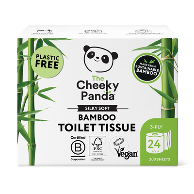 Silky Soft Bamboo Toilet Paper - The Cheeky Panda