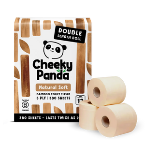 Double-Length Unbleached Bamboo Toilet Paper