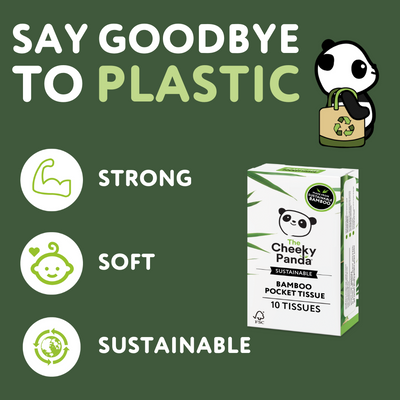 Plastic free bamboo pocket tissues - The Cheeky Panda