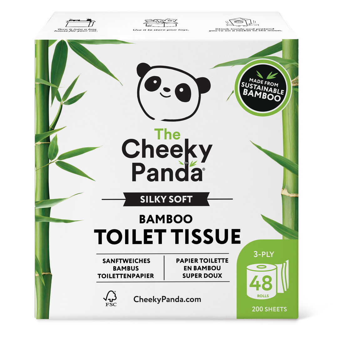 Bamboo Unwrapped Toilet Rolls 48 I The Cheeky Panda UK - Cheeky Panda