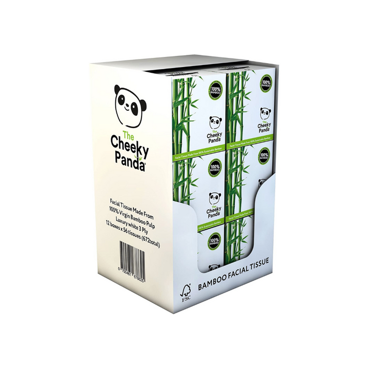 Bamboo Boxes of Tissues | 12 Boxes - The Cheeky Panda