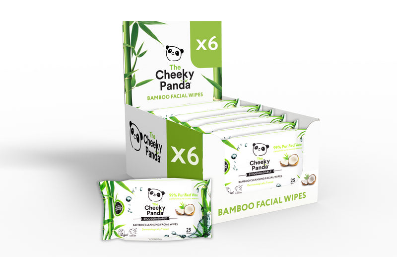 Bamboo Biodegradable Face Wipes (6 pack)