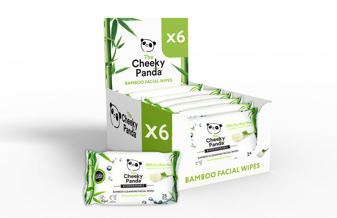 Bamboo Biodegradable Face Wipes (6 pack)