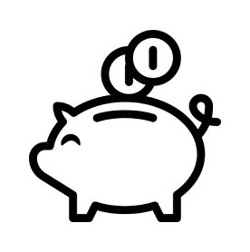  Piggy bank icon 