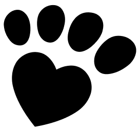  Black pawprint icon 