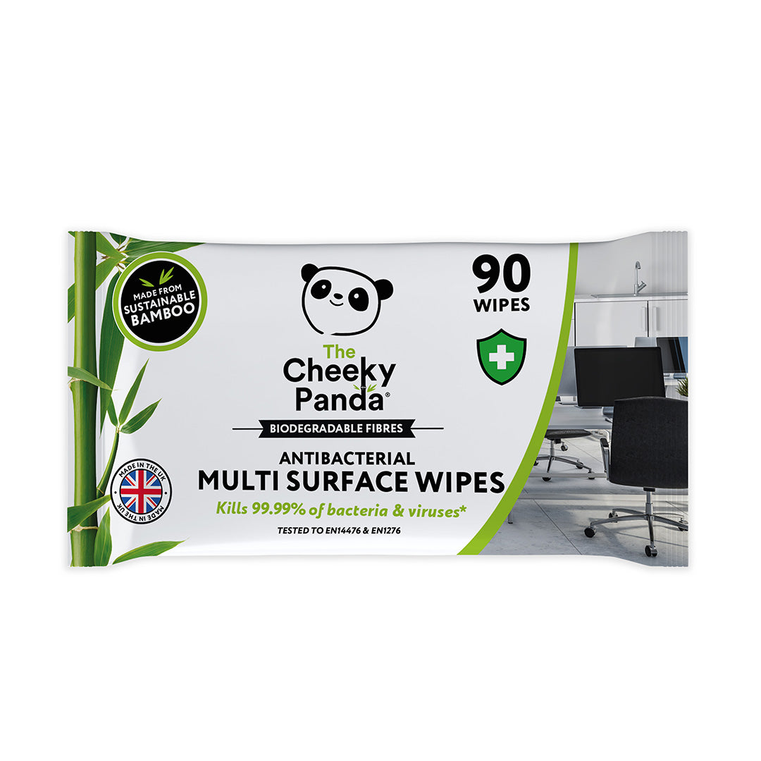 Biodegradable anti bacterial multi-surface wipes (6 packs)