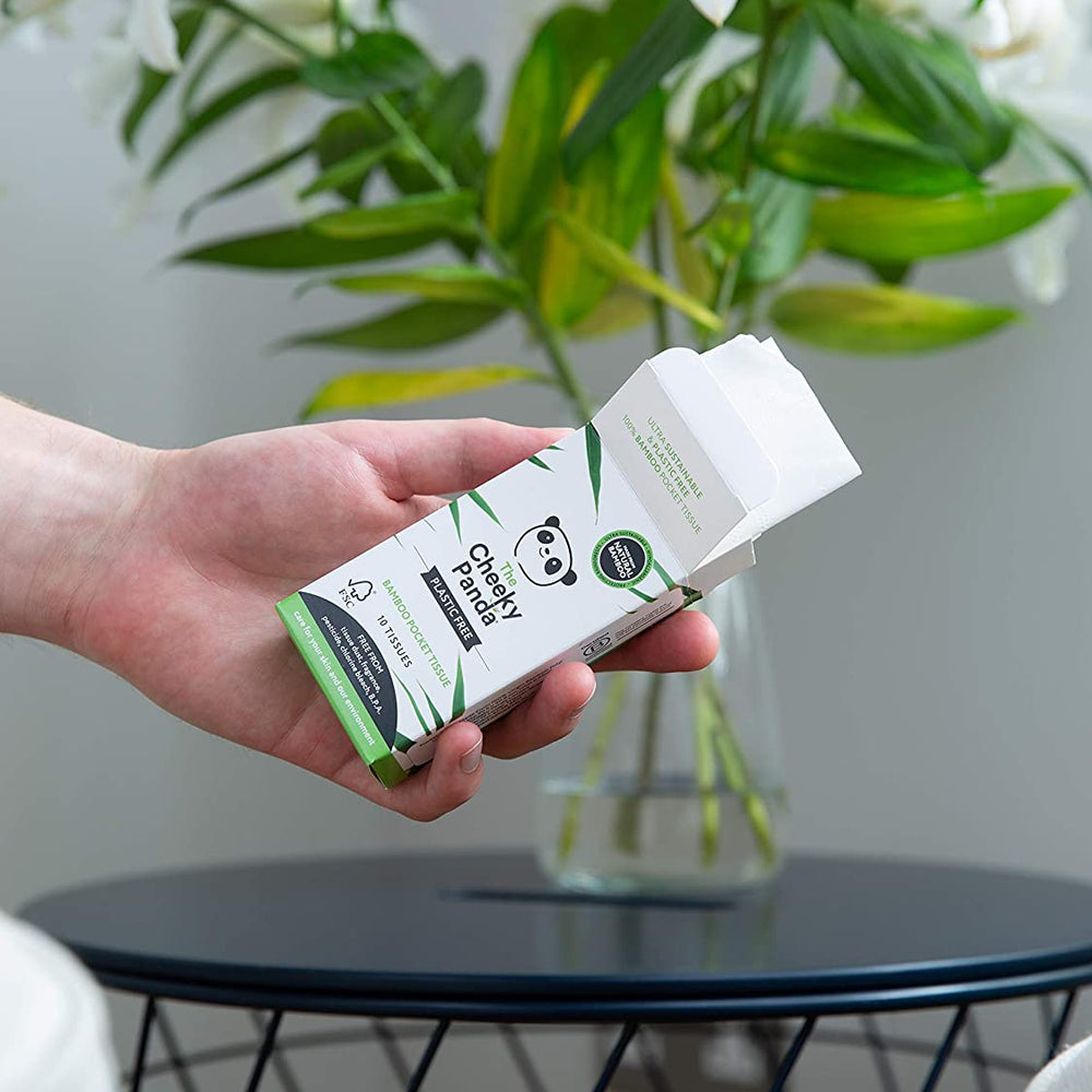 Bamboo Pocket Tissues Box  | 96 Packs - Cheeky Panda