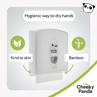 The Cheeky Panda bamboo hand towels are the hygienic way to dry hands