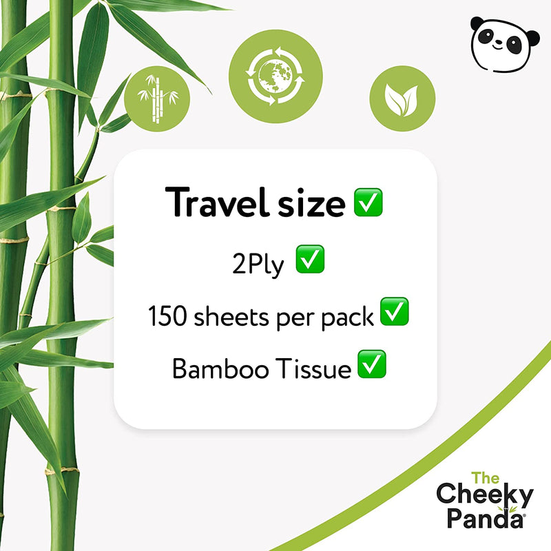Bulk Travel Pack Tissues Box | 36 Packs - Cheeky Panda