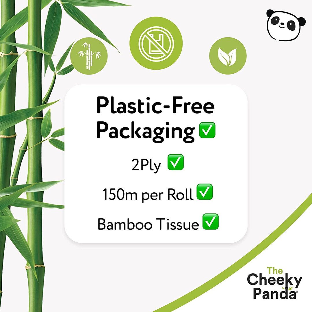 Eco Friendly 150m Mini Jumbo Roll - Cheeky Panda