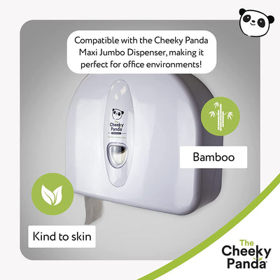 Eco Friendly Bamboo 300m Maxi Jumbo Roll - Cheeky Panda