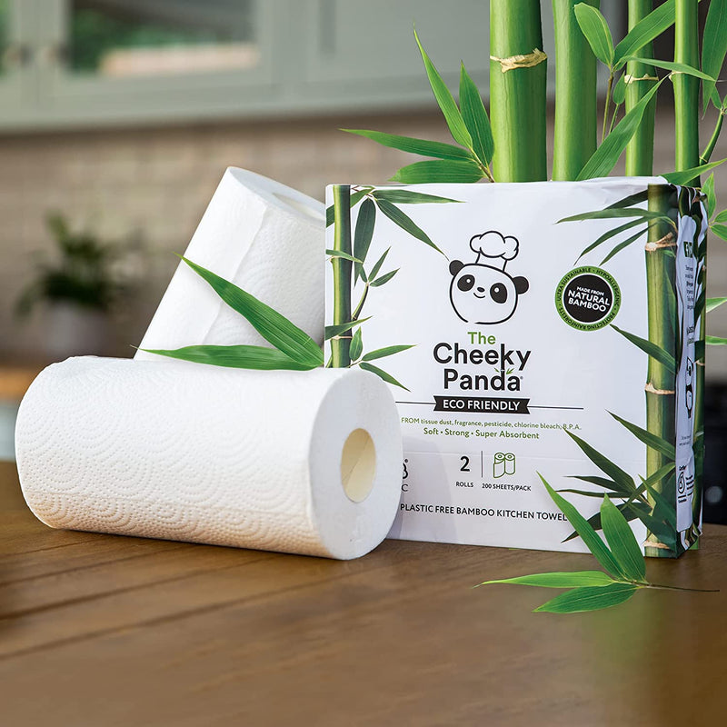 Cheeky Panda Kitchen Roll Plastic-Free Bamboo 2-Ply