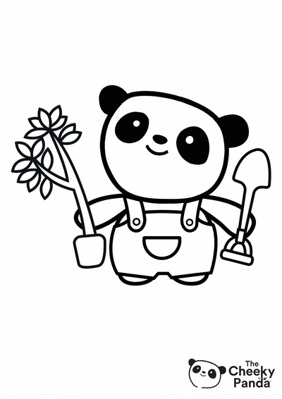 Printable Colin Colouring Pages - The Cheeky Panda | Sustainable Bamboo Toilet Paper & More! 