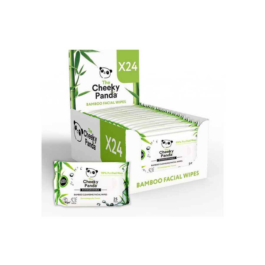 Biodegradable Facial Wipes | 24 Packs - Cheeky Panda