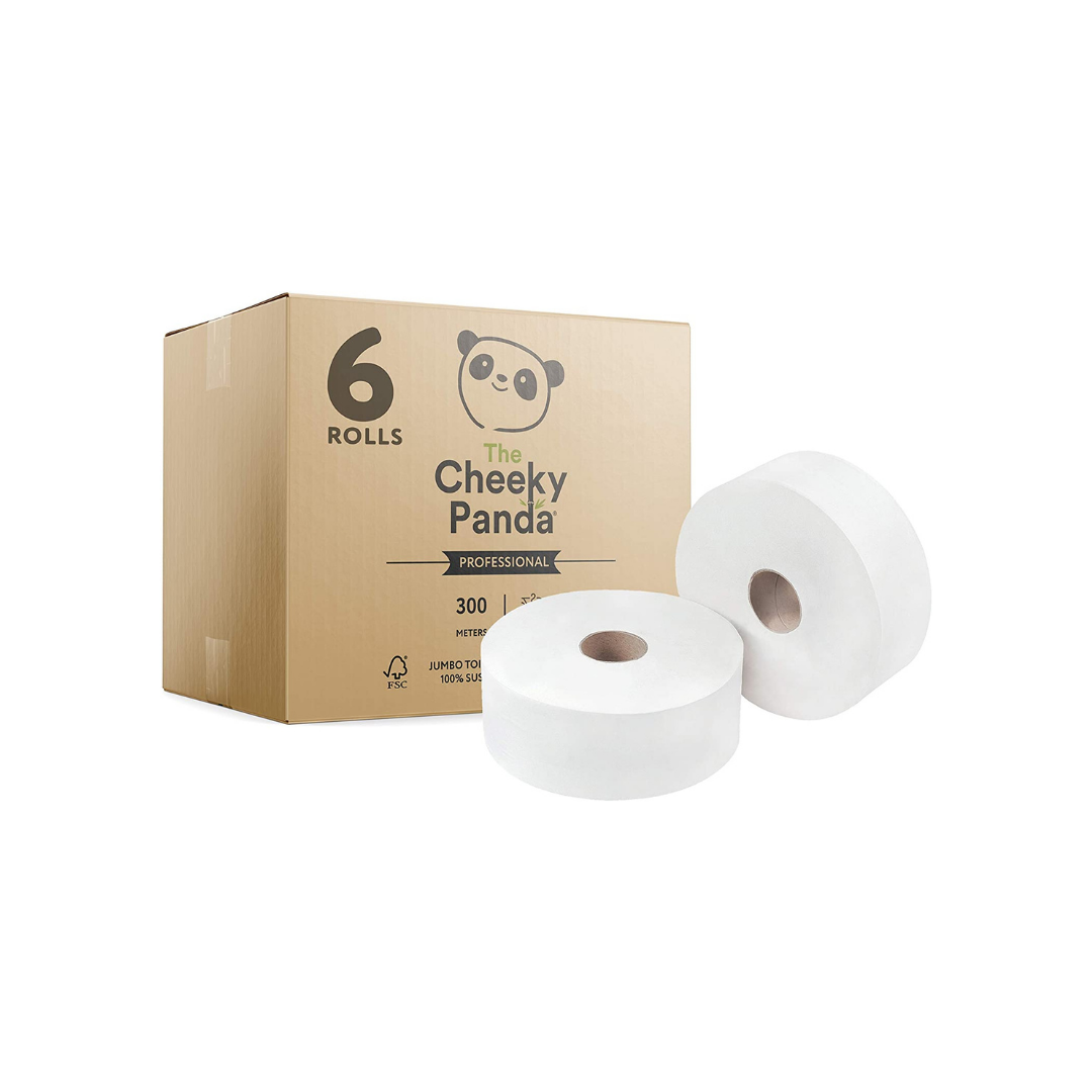 Eco Friendly Bamboo 300m Maxi Jumbo Roll - Cheeky Panda