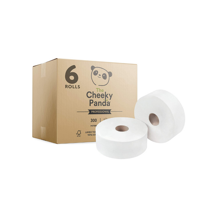 Eco Friendly Bamboo 300m Maxi Jumbo Roll - Cheeky Panda