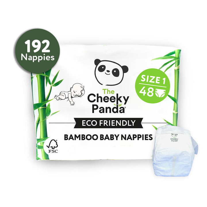 NEW! Eco Friendly Bamboo Nappies | 4 packs - The Cheeky Panda | Sustainable Bamboo Toilet Paper & More! 